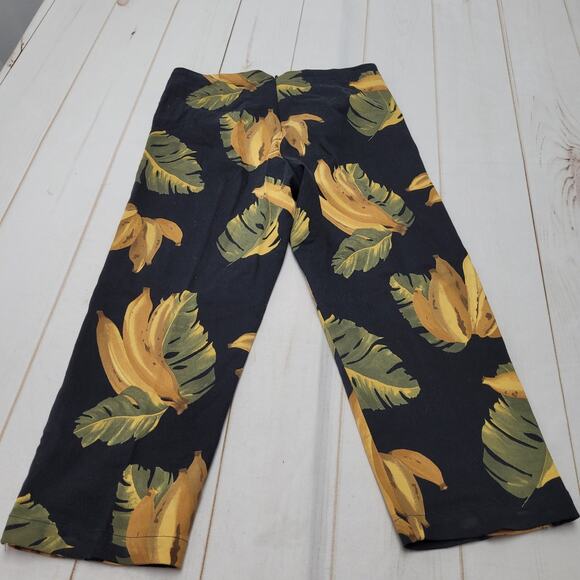 Vintage Staples banana pants AOP crop high rise trousers - Picture 7 of 8